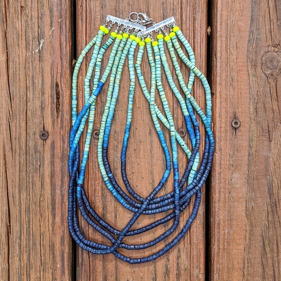 Anthropologie Jewelry - Anthropologie ombre beaded necklace